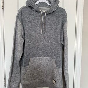 Quiksilver Charcoal and Light Gray Men's Hoodie
